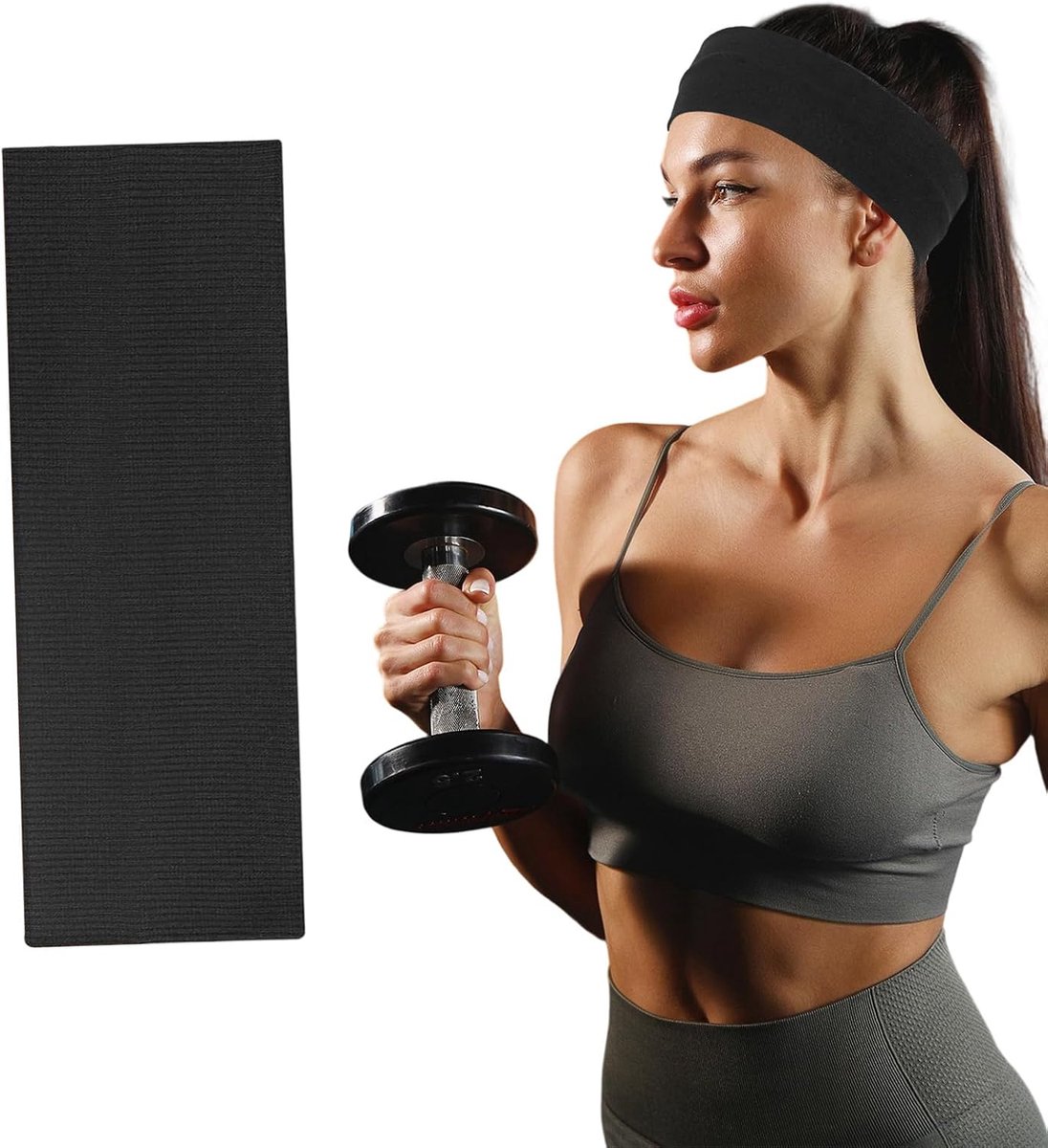 Sporthaarband, fitnessriem om te zweten, antislip sporthoofdband, vochtafvoerende riem, geschikt voor training, yoga - ShopVlot