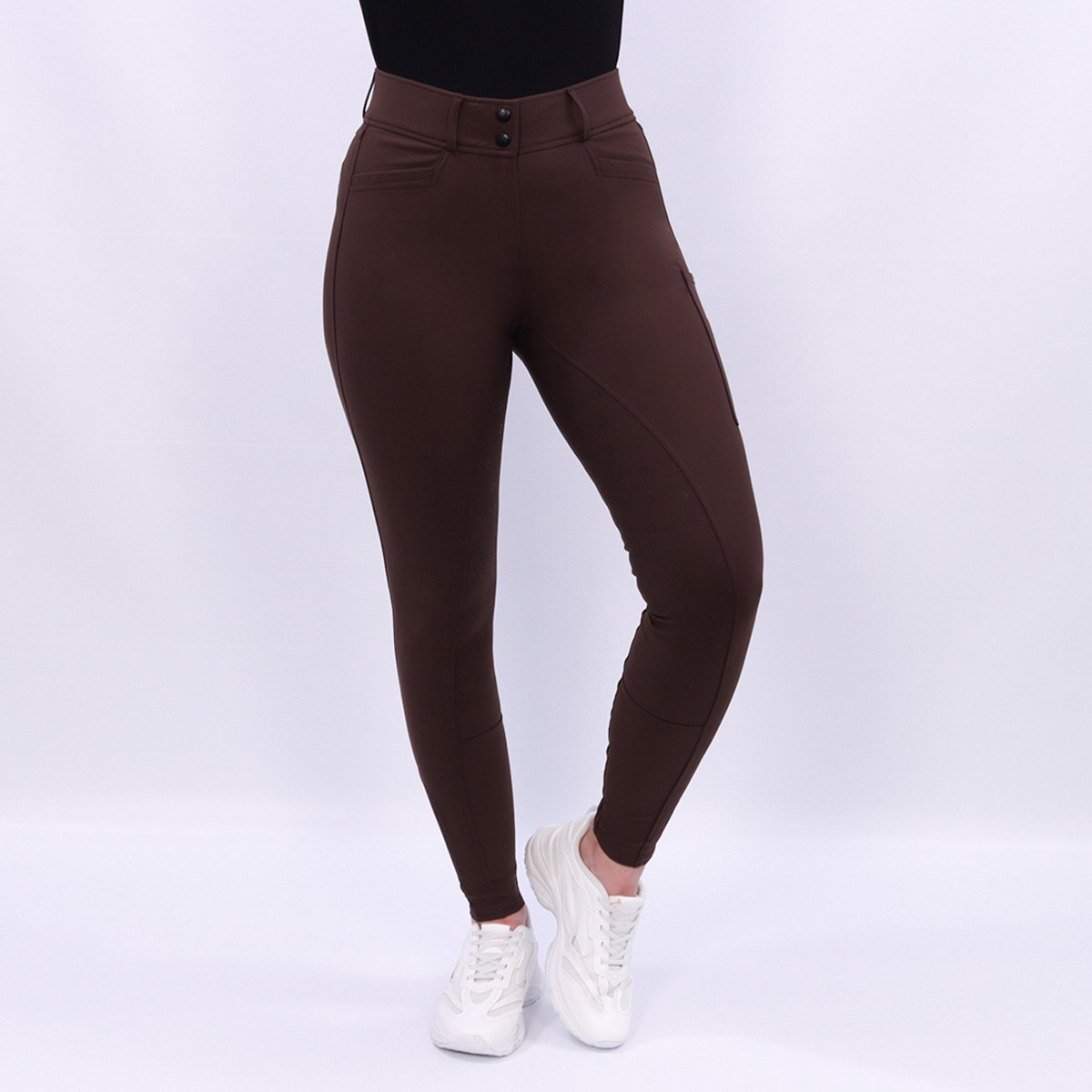 Quur Paardrijbroek Quur Qmabel Full Grip Bruin - 40