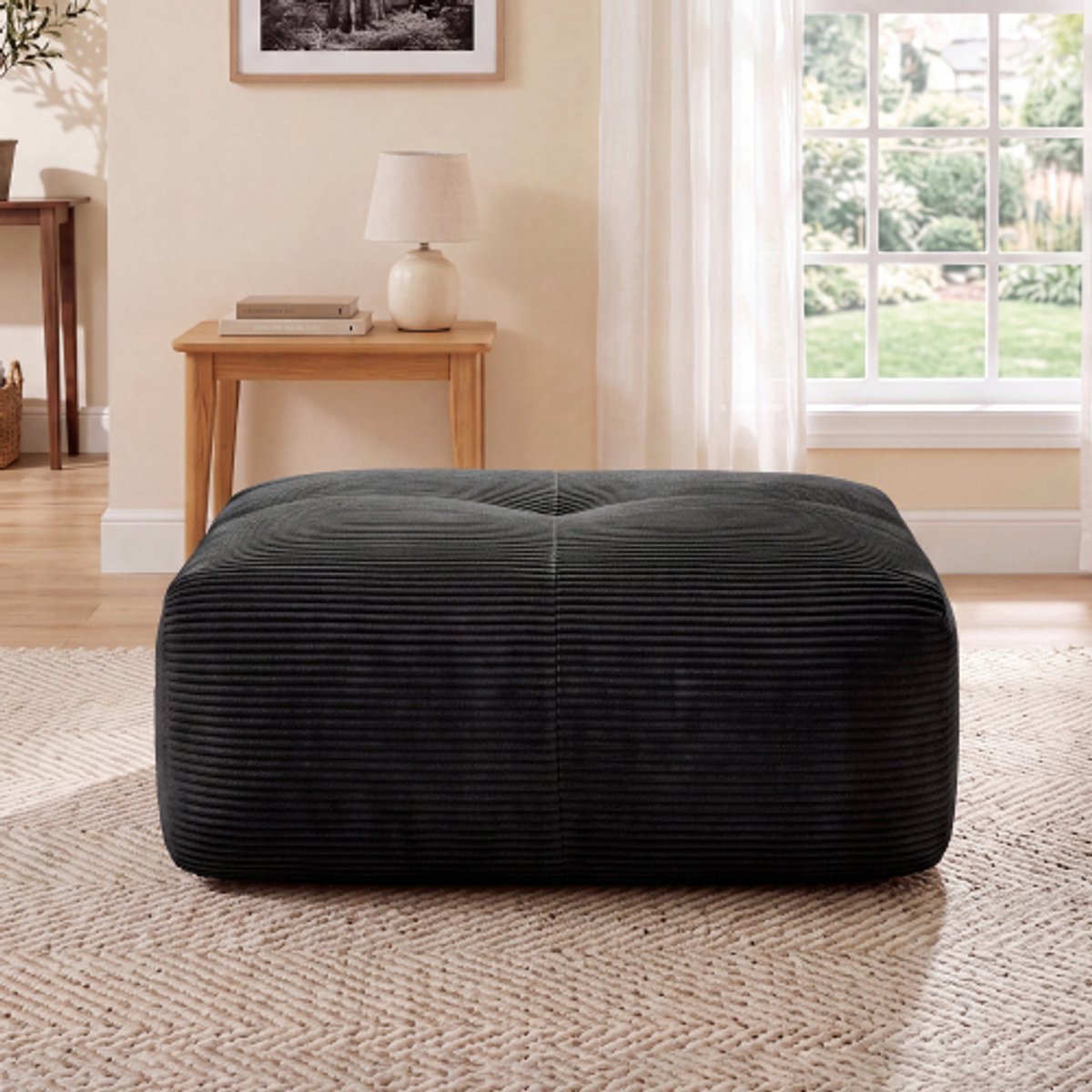 Hamlet Ottoman Cordstoff-Beige