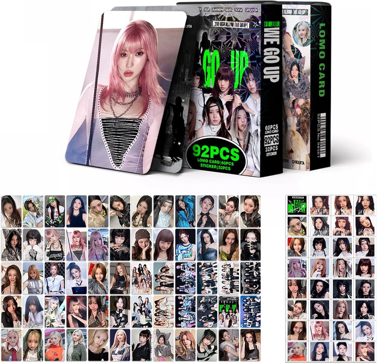 Photocards 60 stuks - Lomo kaarten 5,5 x 8,5 cm - Inclusief 32 stickers - Perfect voor fans - ShopVlot
