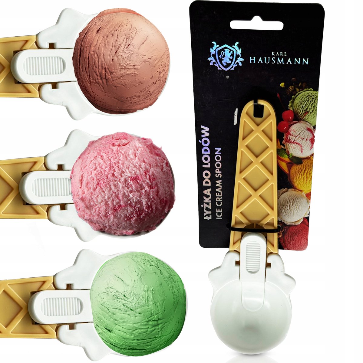 IJslepel Wafel Vorm - Perfecte Bolletjes IJs, Sorbet & Meer