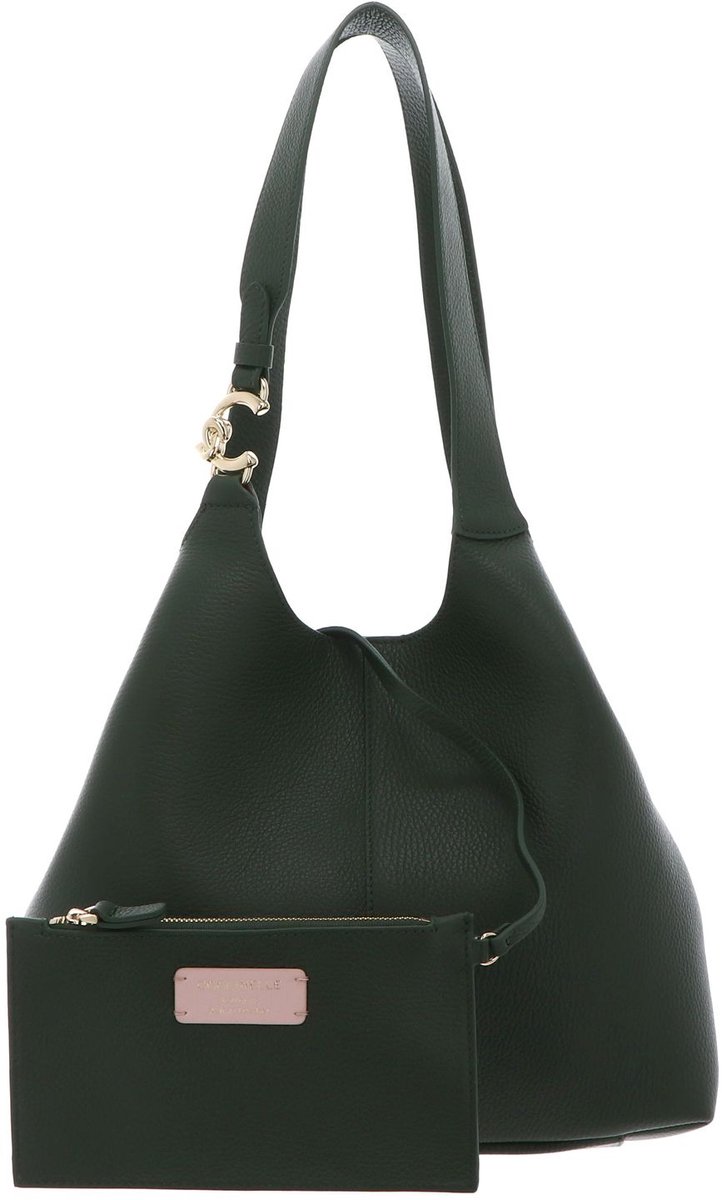 COCCINELLE Leren schoudertas C-Easy Shopper Garden Green groen