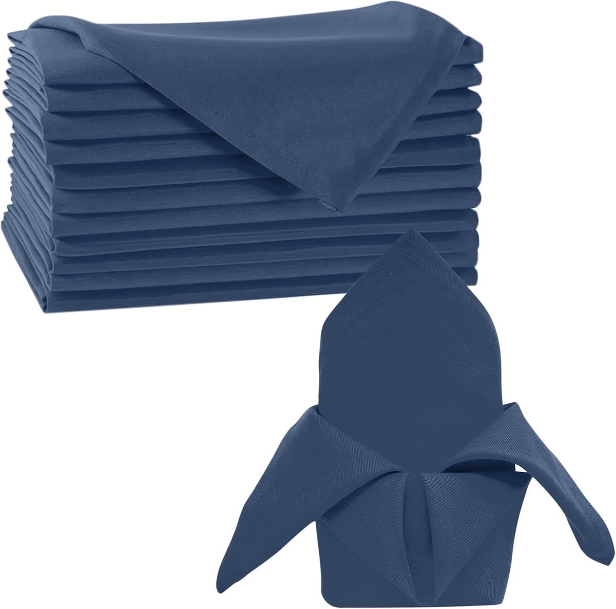 Trimming Shop Fabric Napkins - 50 x 50 cm - 10 Pieces - Washable Reusable Table Napkins for Wedding, Dinner, Party and - ShopVlot