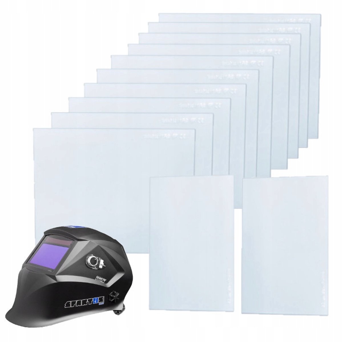 Spartus 101X 130XT Lashelm Vizier 12 stuks - 98x123mm & 58x107mm