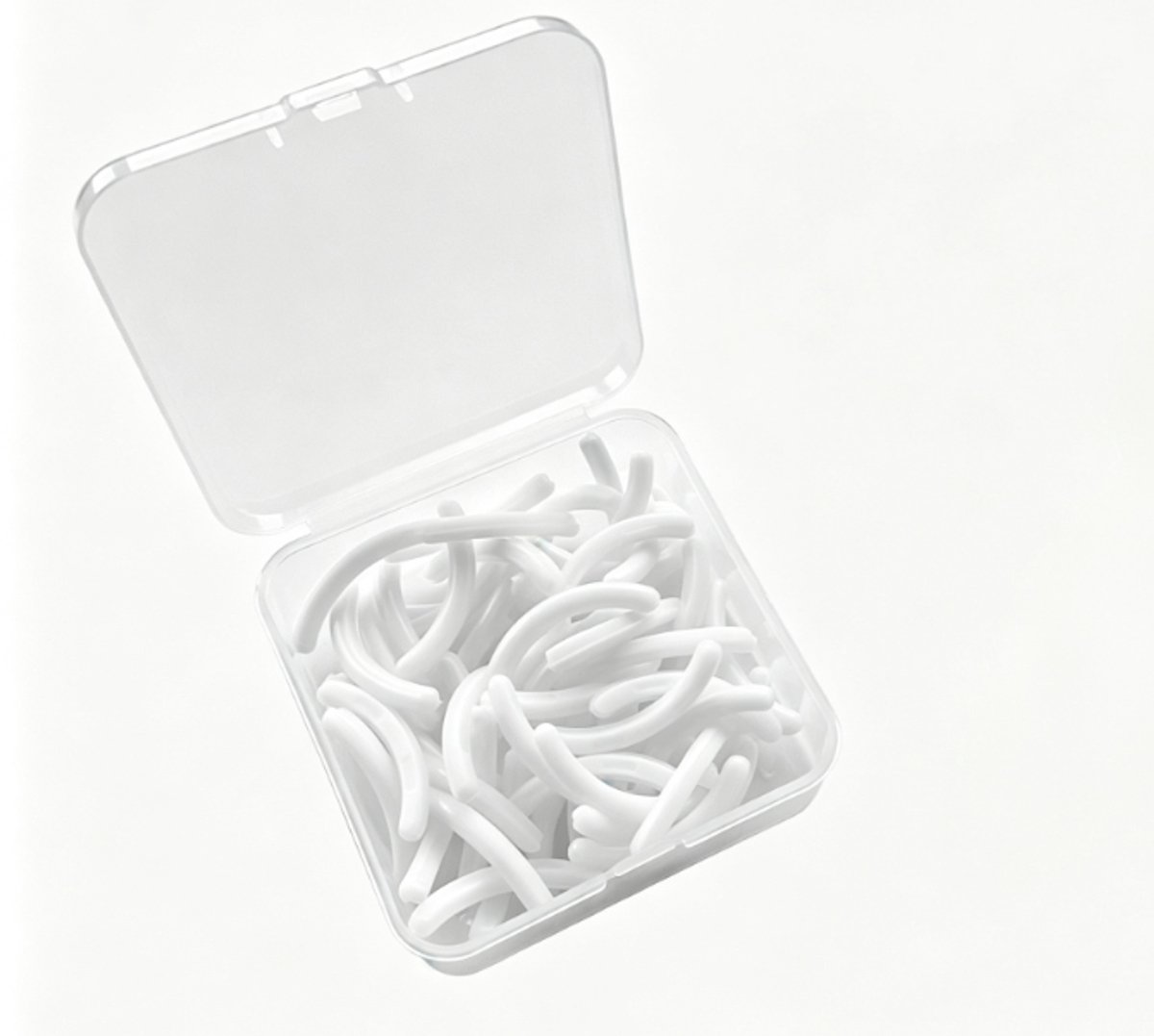 50 stuks vervangende kussentjes voor wimperkruller-Wit-7.5*7.5*2.5cm