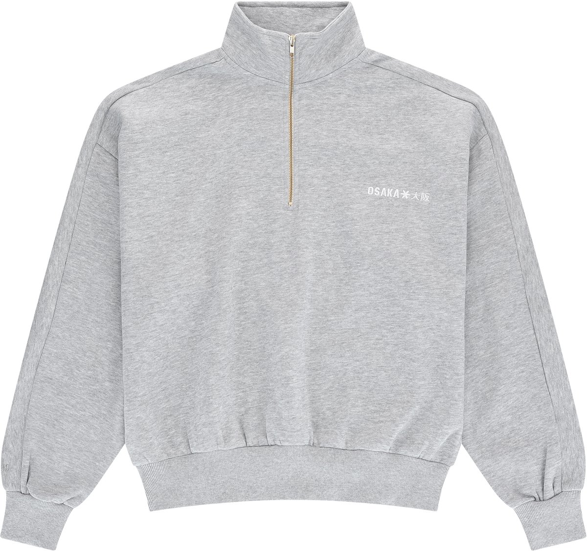 Osaka Men Half Zip Sweater Grijs