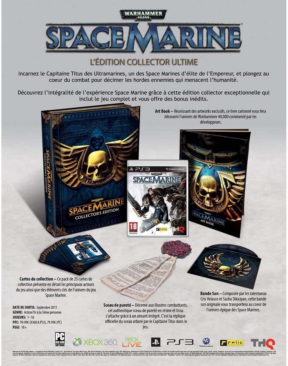 Warhammer 40000 space marine collector edition - ShopVlot