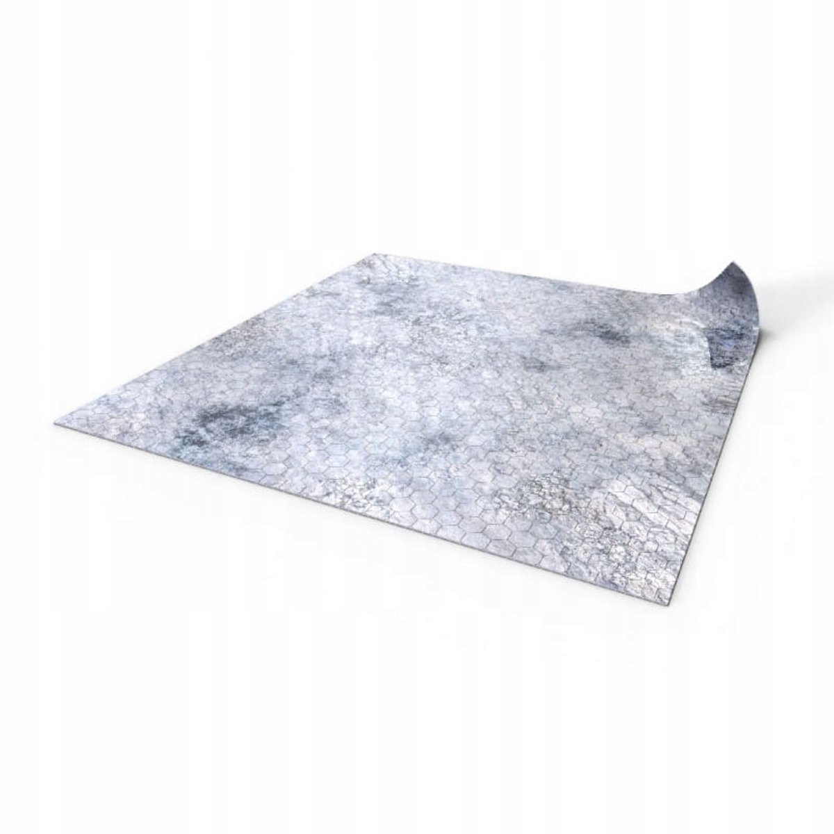 Afwisbare Speelmat 80x80 cm - Zeshoekig Netpatroon - Sneeuw