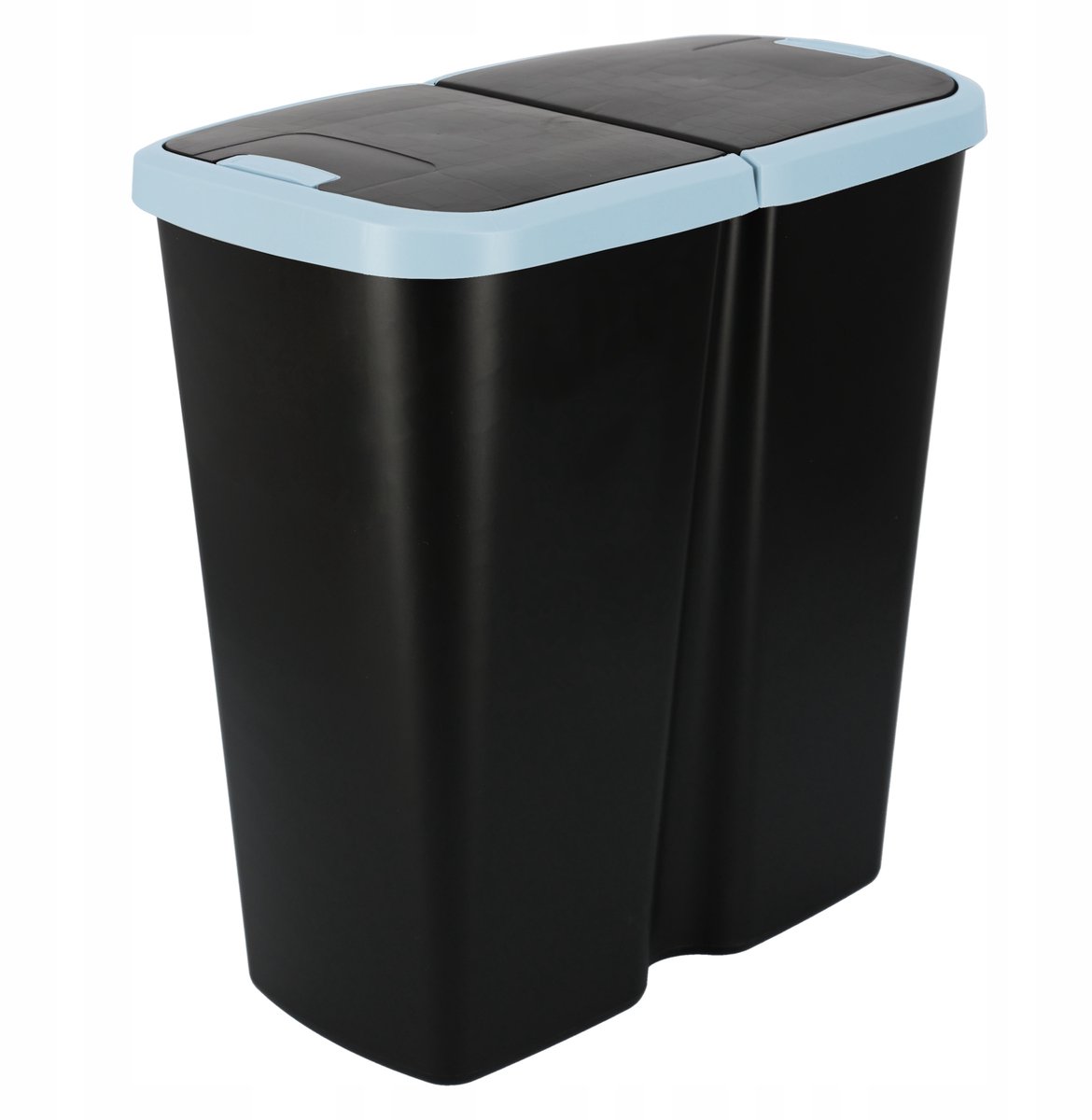 COMPACTA Q DUO Afvalscheidingsbak 45L lichtblauw/zwart