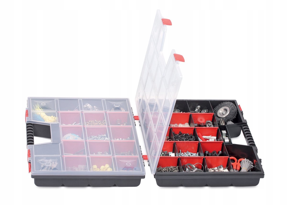 Dubbele Gereedschapskist NOR20DUO - 2x20 inch, Draagbaar