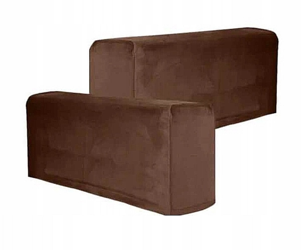 Elastische Velours Armleuninghoezen Sofa - 15x90x35cm