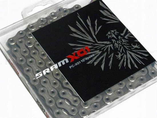 Ketting sram pc x01 eagle 12 speed powerlock 126 l zilver - ZILVER — afbeelding 2