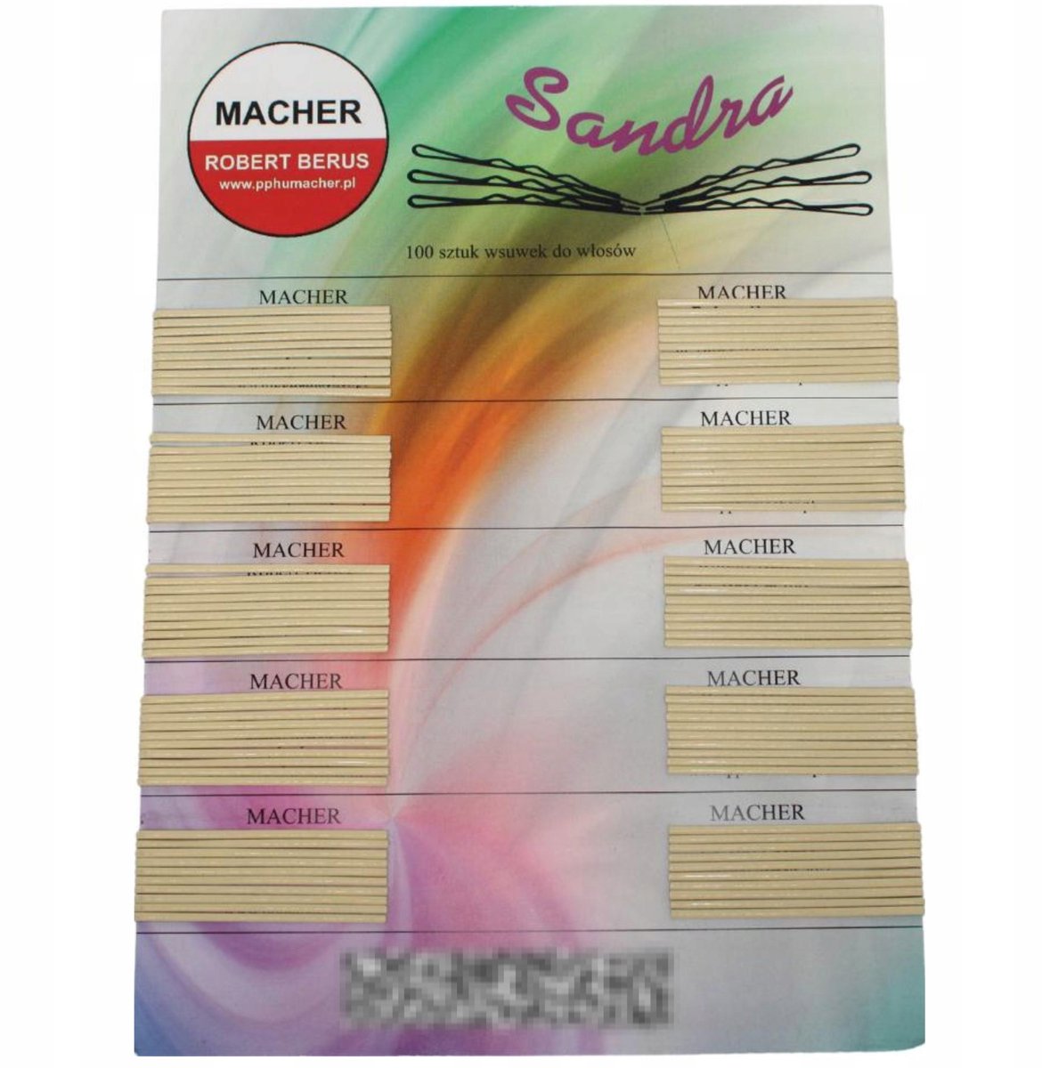 Blonde Haarklemmen met Bolletje - 5cm - 100 Stuks - Merkloos