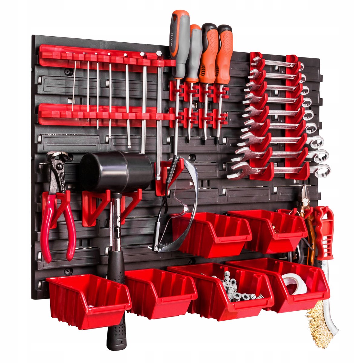 Gereedschapswand 58x39 cm met Bakken en Houders - Werkplaats Organizer