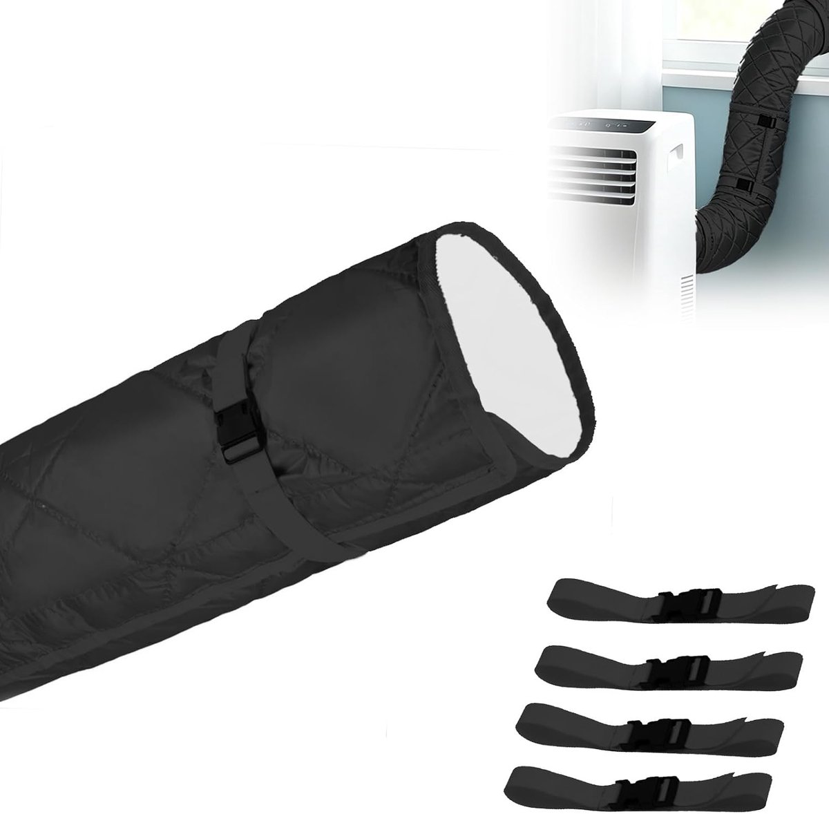 Isolatie afvoerslang airconditioning 150 x 50 cm - warmte-isolatie - energiebesparend - verbetert koelprestaties - ShopVlot