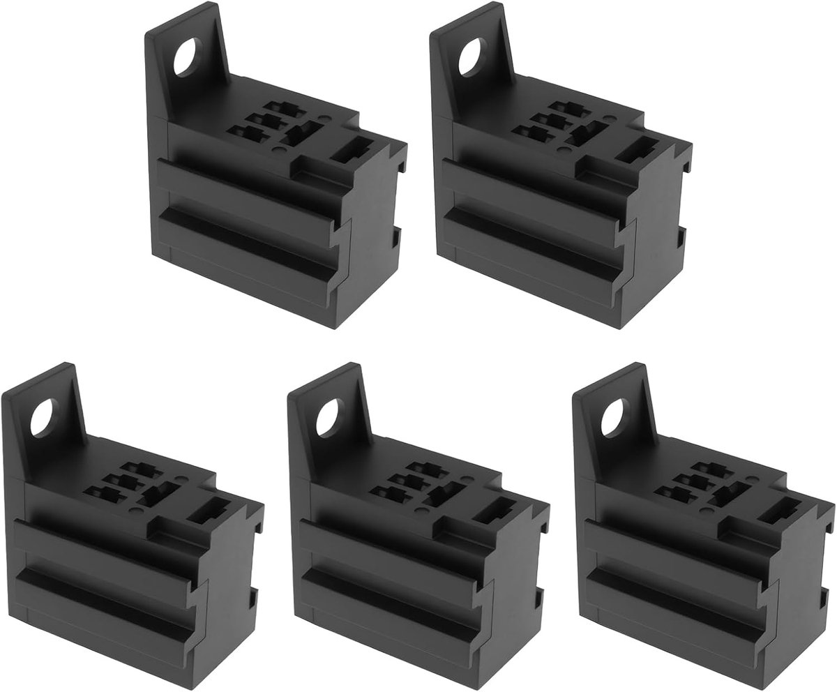 Mini relais socket 5 pins - 4.8mm & 6.3mm terminals - 6-24V/15-25A - geschikt voor WEHRLE - ShopVlot