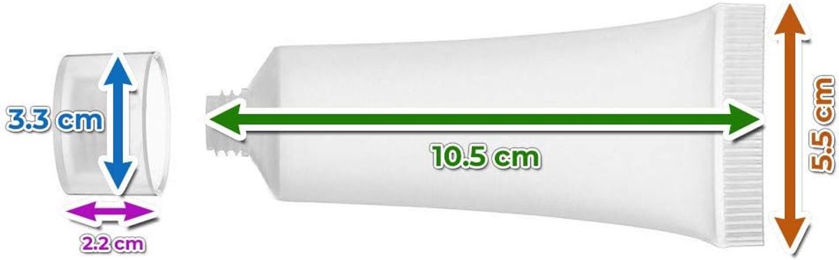 Vullingen set van 30 vials 50 ml - met schroefdop - herbruikbaar - ideaal voor opslag - ShopVlot