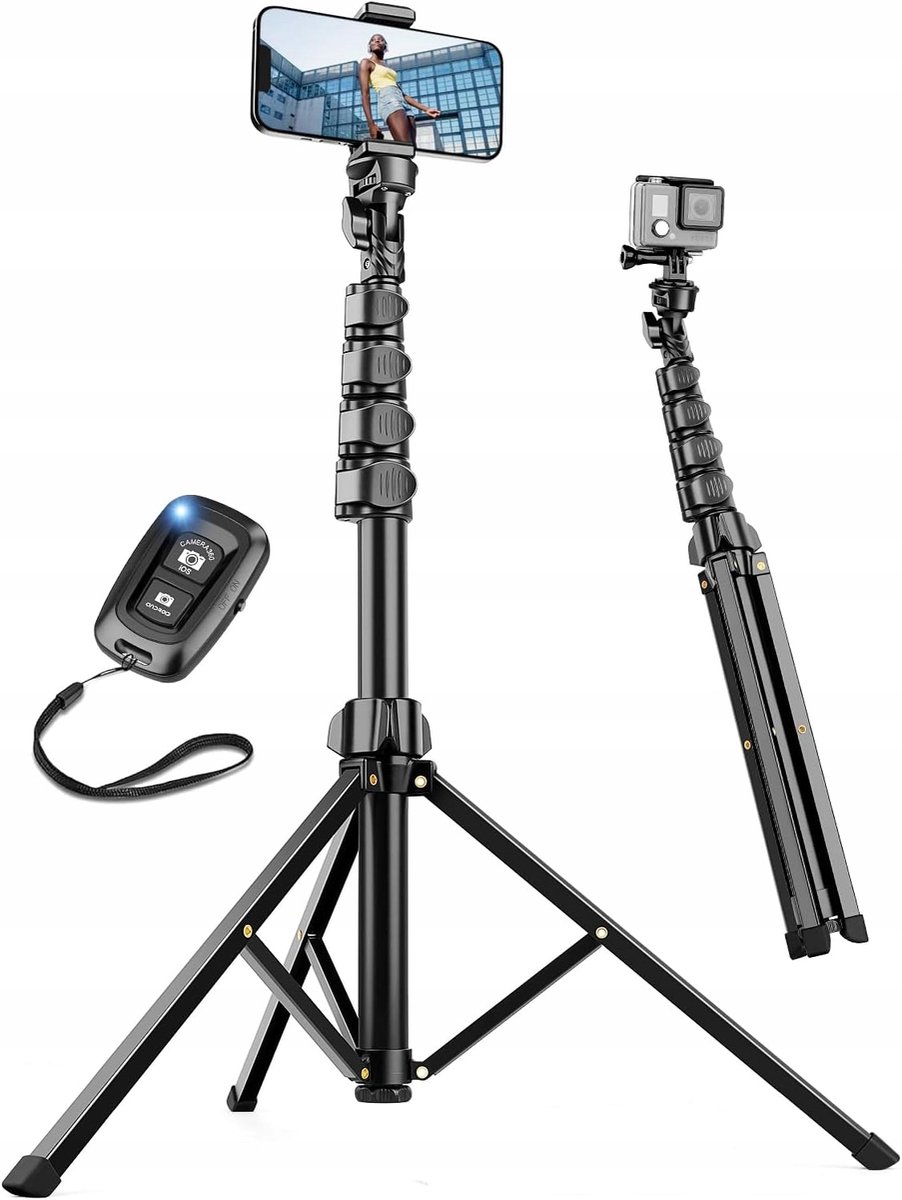 180cm Telefoon Statief & Selfie Stick met Universele Houder