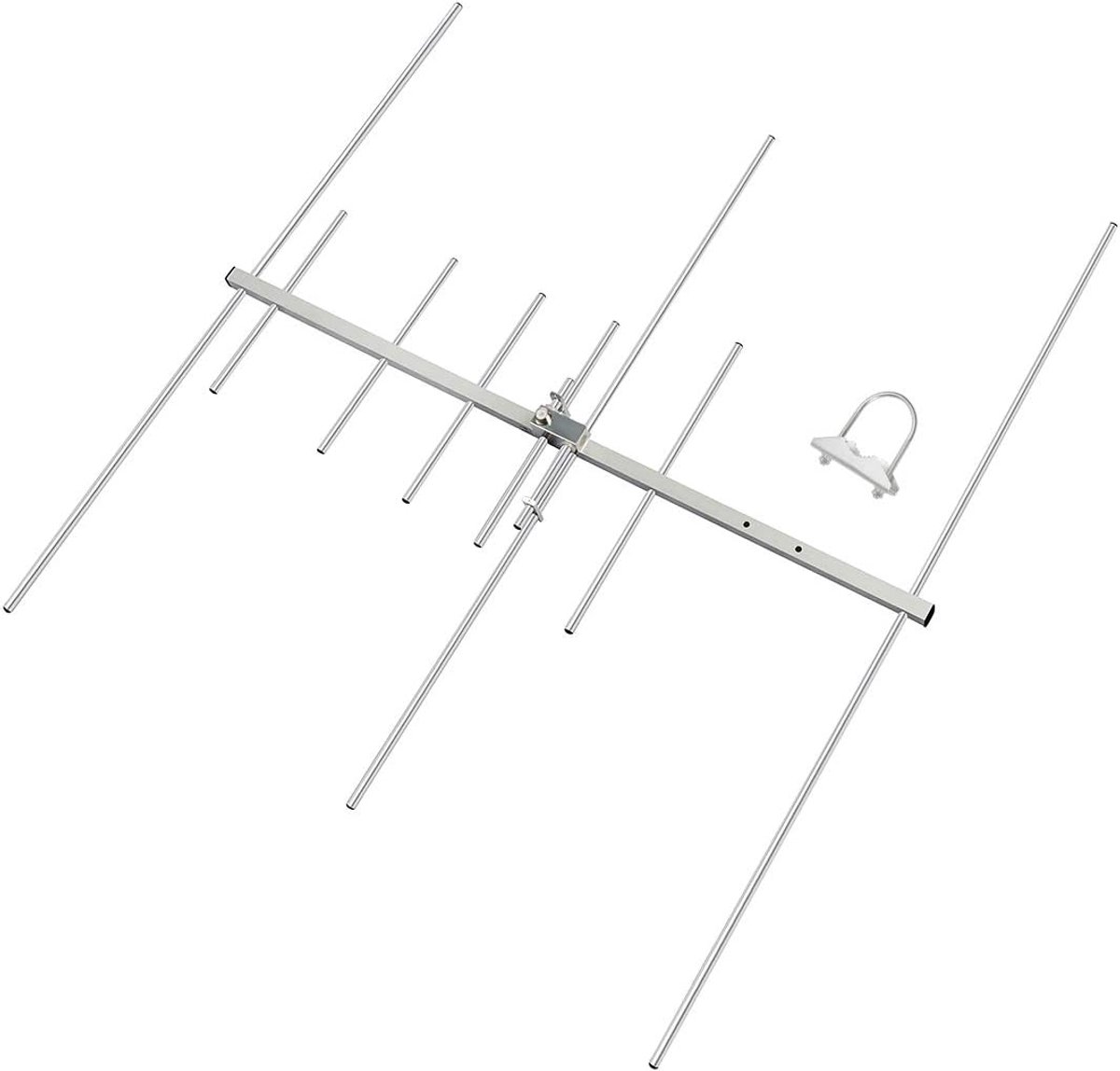 HYS Dual-Band 9.5/11.5dBi 100W Yagi Antenna 8-Element Beam 2m/70cm VHF/UHF-Yagi Outdoor Antenna with U Bolts for - ShopVlot
