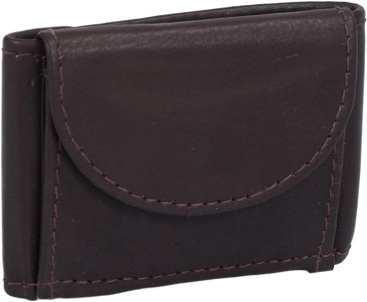 Extra small wallet LEAS, genuine leather, brown - ''LEAS Mini-Edition'', Brown, 7x5.5cm, Ankle strap, Brown, ankle - ShopVlot