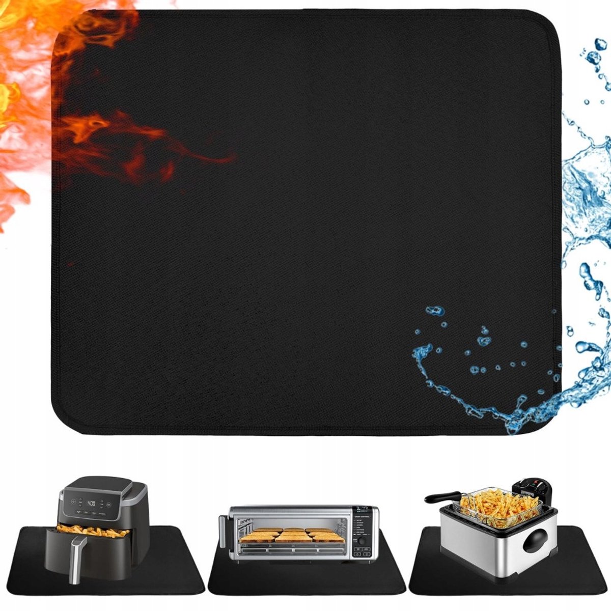 Brandloze Hittebestendige Mat voor Airfryer & Grill - 38x46cm