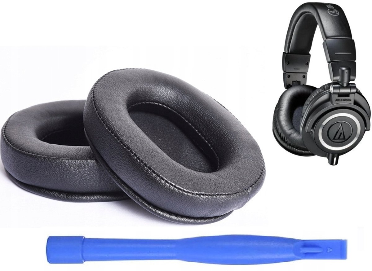Deluxe Leren Oorkussens voor Audio-Technica ATH-M50x M40x M50