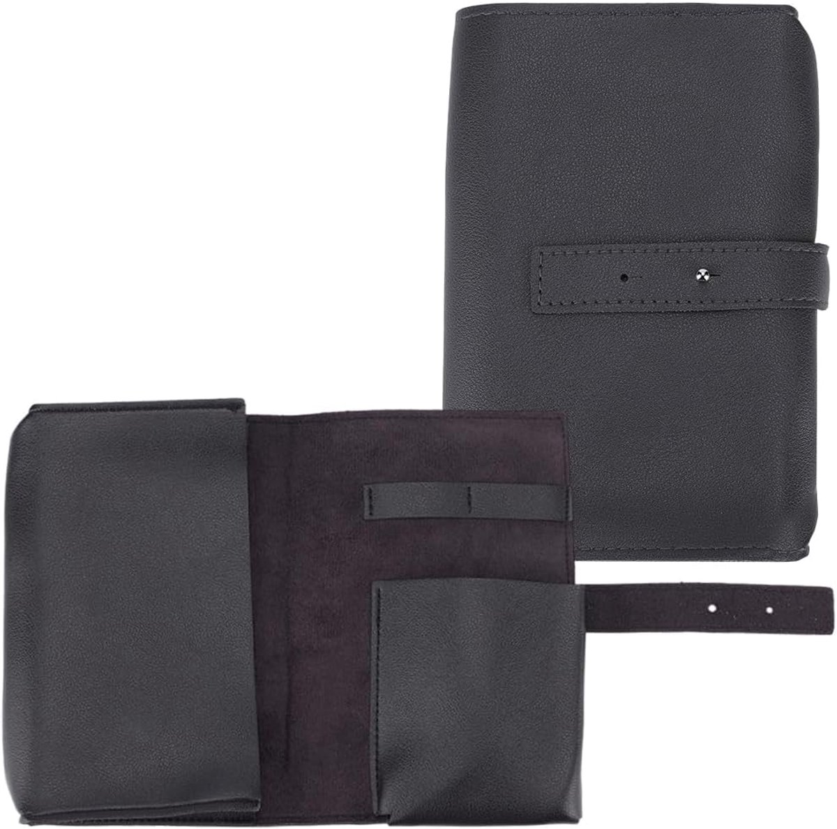 PU Leather Travel Case for Chargers, Cables and Adapters, with Storage Compartment for Hard Drives, Cables, Chargers - ShopVlot
