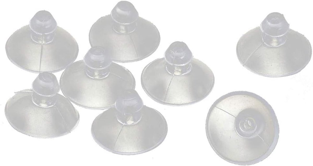 sourcingmap Rubber Home Desk Glass Transparent Anti-Collision Suction Cups Sucker Hanger Pads (Pack of 8) - ShopVlot