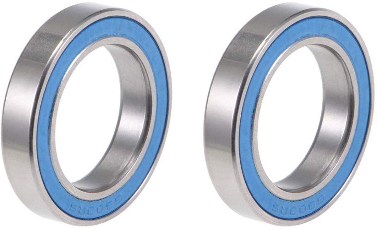 sourcing map 2pcs groove ball bearings double sealed 6803-2RS 17mm x 26mm x 5mm blue cover chrome steel P6 (ABEC3) - ShopVlot