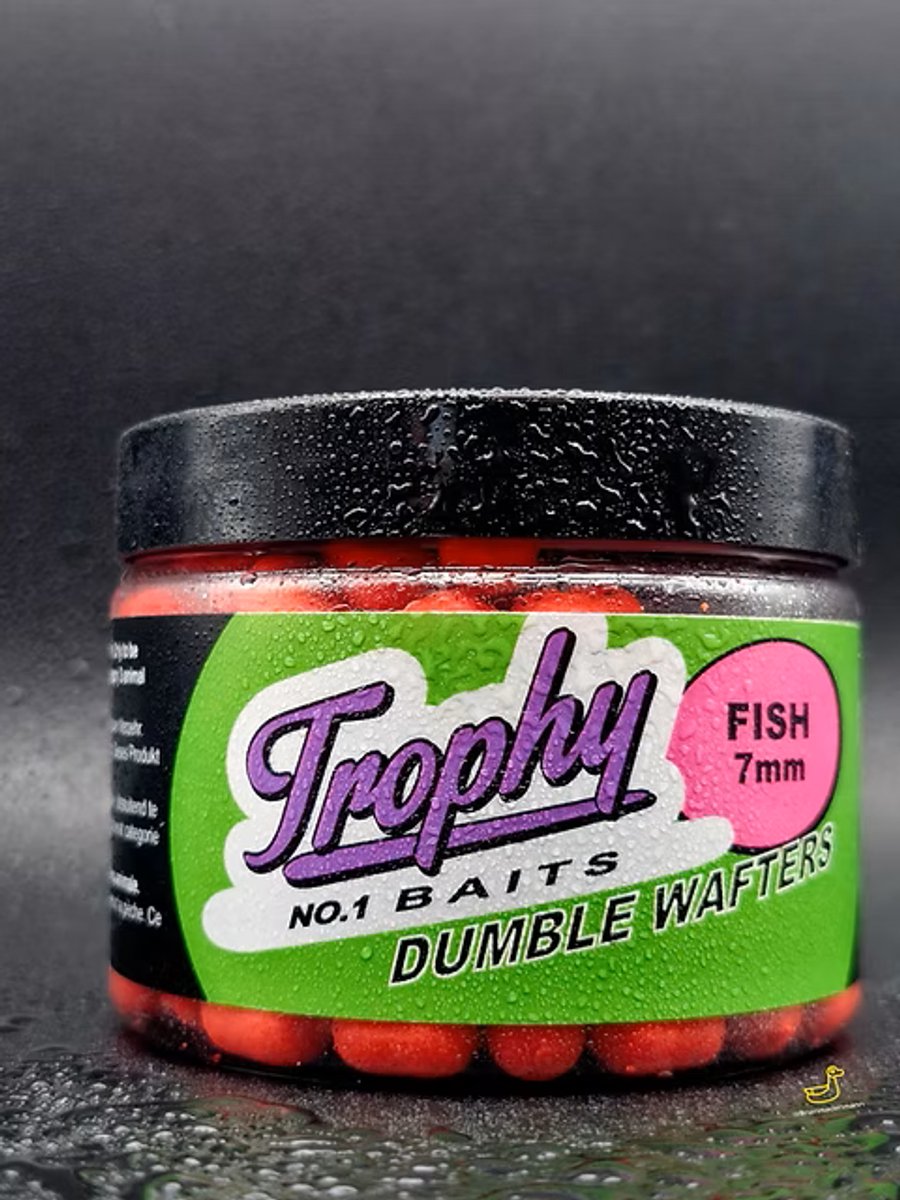 Trophy Baits Dumbell wafters fish 7 mm | uitgebalanceerd haakaas | 70 g