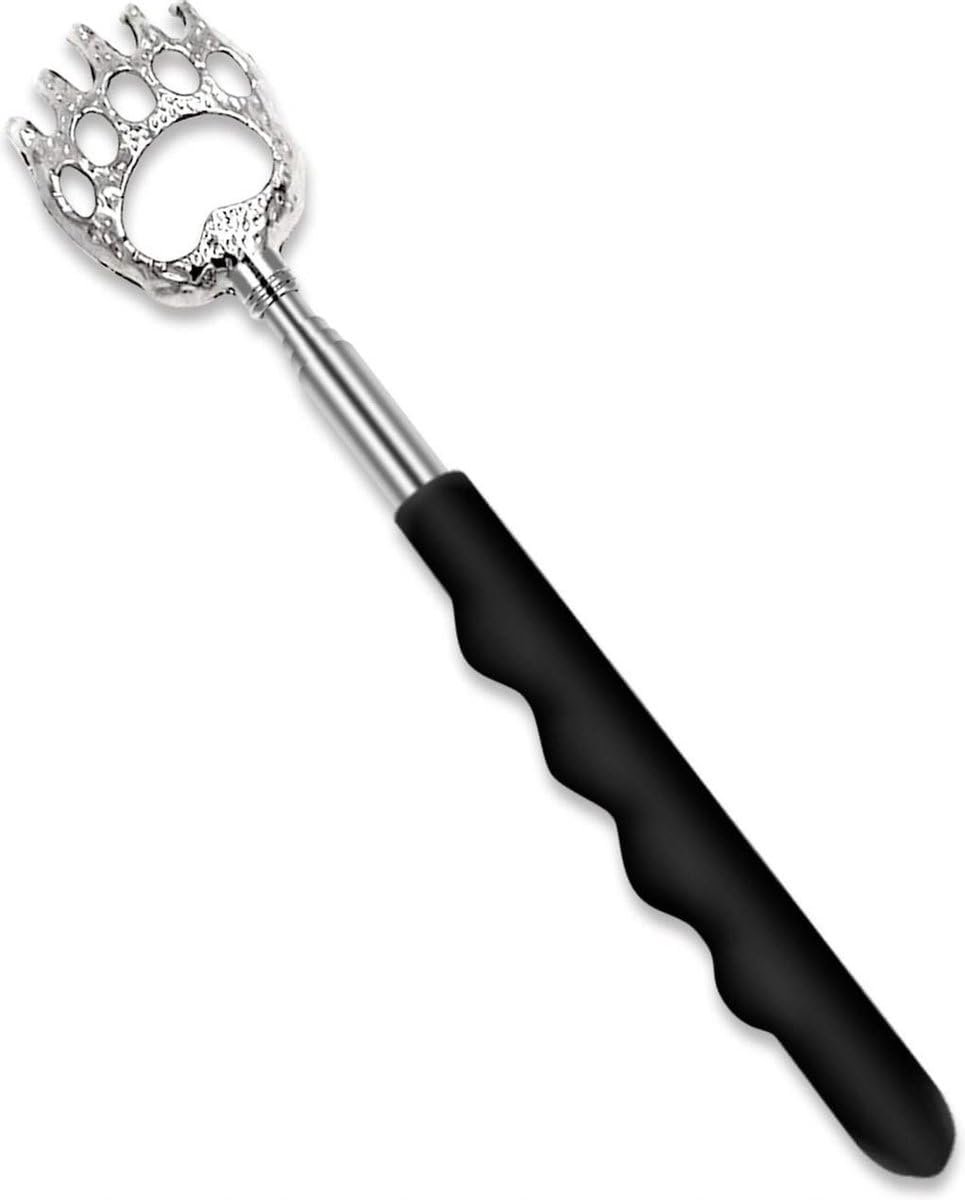 *** Black Back Scratcher: Adjustable & Extendable for Massage & Itching on Your Back - from Heble® *** - ShopVlot