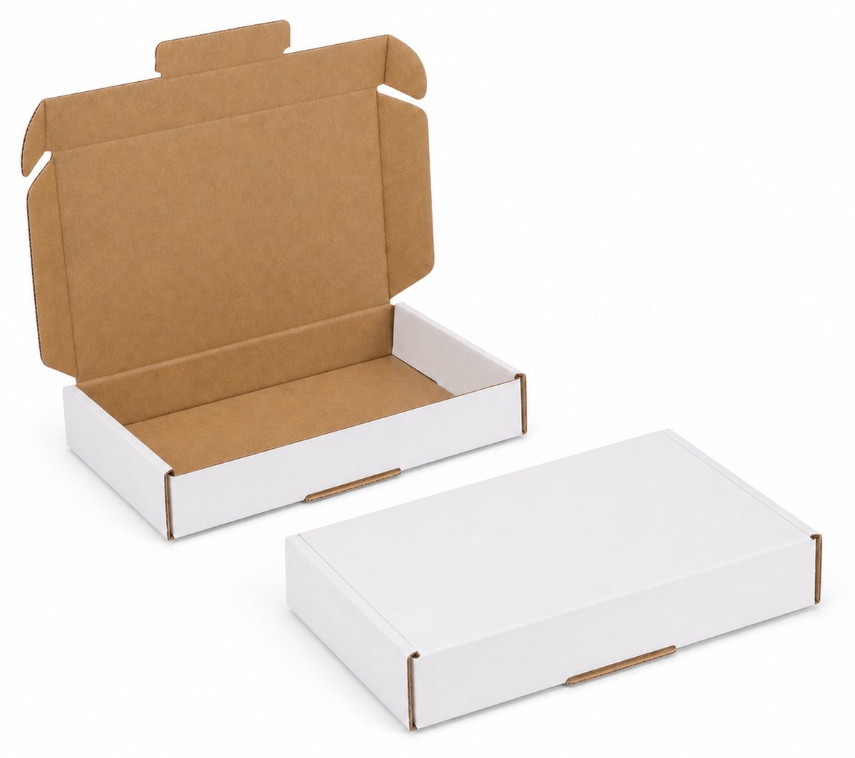 Inpakr A6 Brievenbusdoosjes 50 Stuks - 18,1 x 11,5 x 2,8 cm - Wit - Zonder Tape