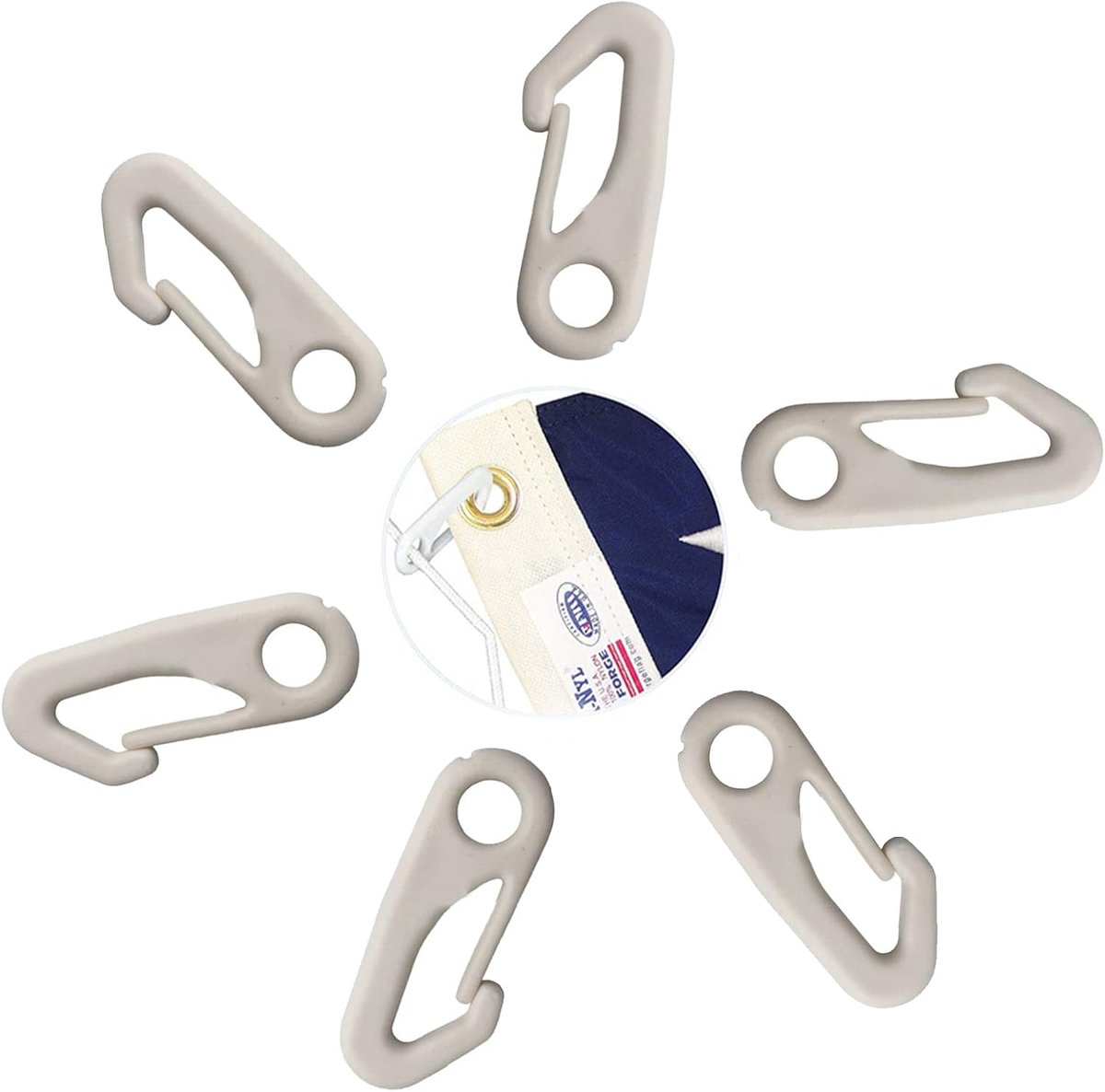 Flagpole Accessories, Nylon Flagpole Clip, Carabiner, High Quality Flagpole Carabiner, UV and Water Resistant Flagpole - ShopVlot