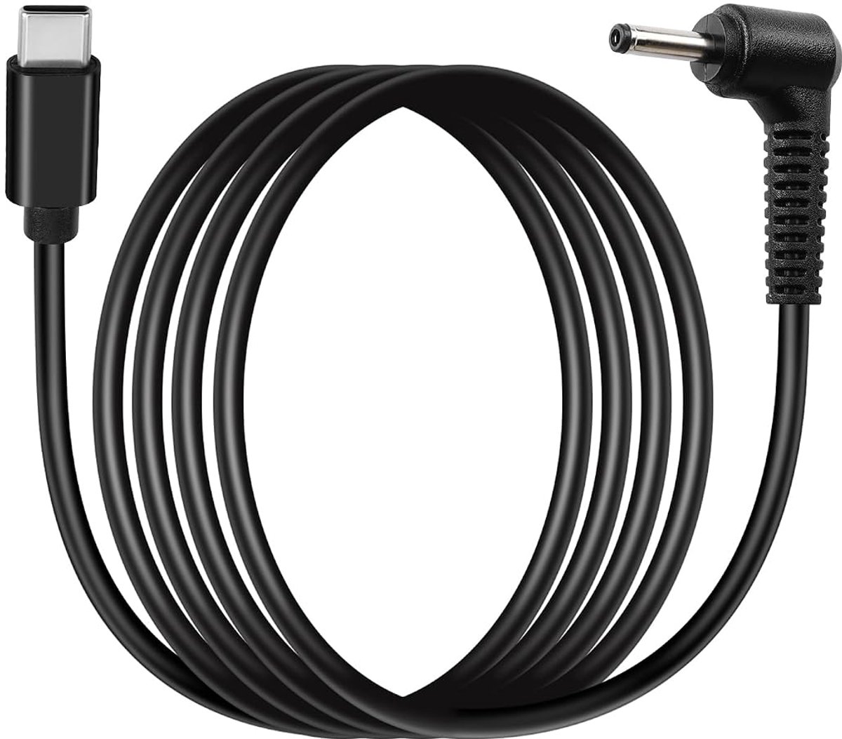 GINTOOYUN PD65W USB-C to DC35135 Charging Cable Type C Male up to 90 Degree DC 3.5mm x 1.35mm Male Charging Cable for - ShopVlot