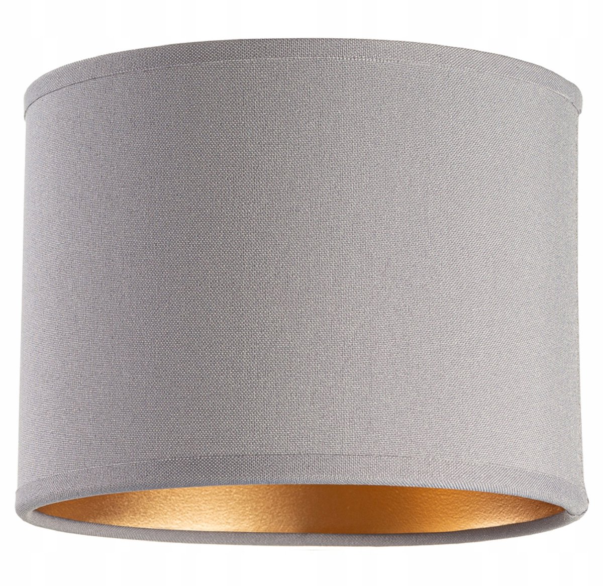 Grijze-Gouden Lampenkap Cilinder 16cm E27