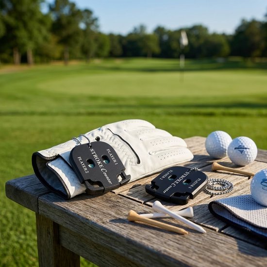 Golf Score Teller Zwart – Slagenteller voor 2 Spelers – Draagbare Golf Score Indicator – 2 Cijferige Golf Score Teller – Golf Trainingsmateriaal – Set van 2 Stuks van GOLF — afbeelding 3