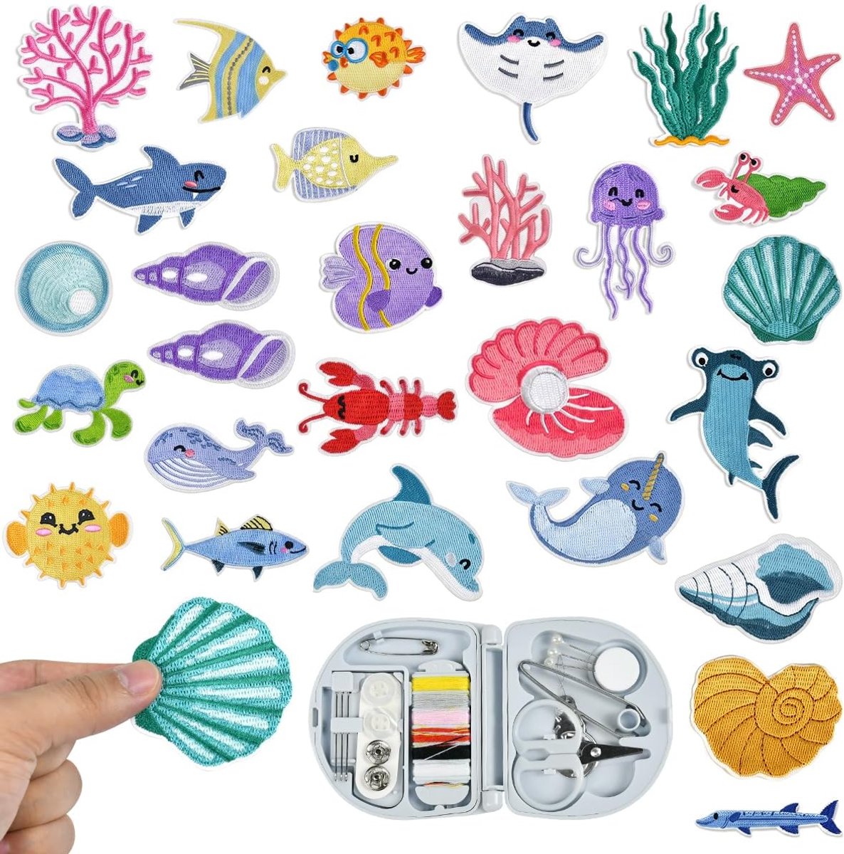 28 Meeres-Stickaufnäher - ShopVlot