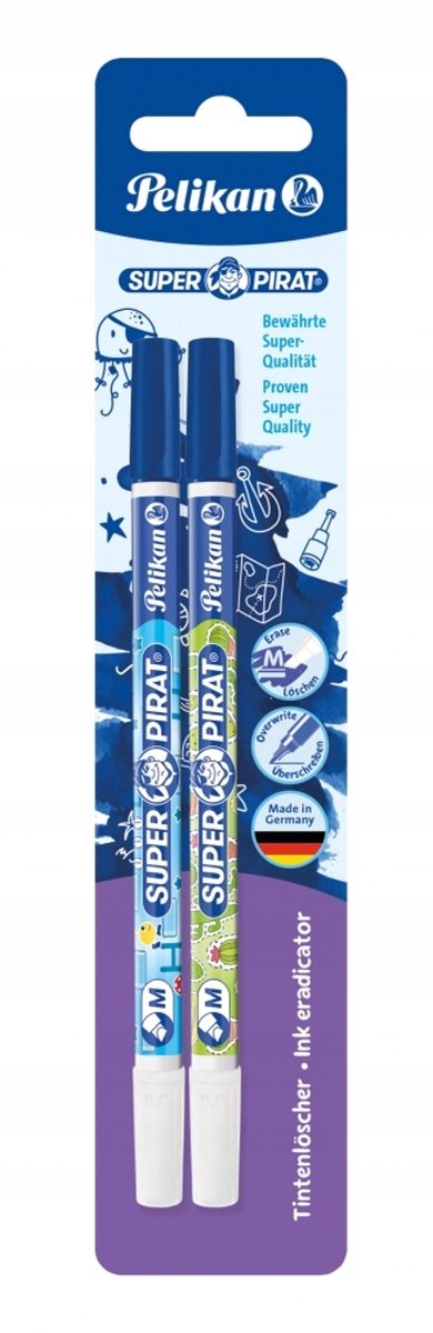 Pelikan Super Pirat Korektor Długopis - 3 stuks