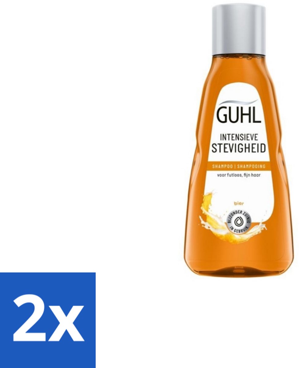 2 x Guhl - Shampoo Mini - Intensieve Stevigheid - 50 ml - Haarversterkend Shampoo - Shampoo Voor Dun Haar - Shampoo Tegen Haarbreuk - Volume Shampoo - Shampoo Voor Zwak Haar