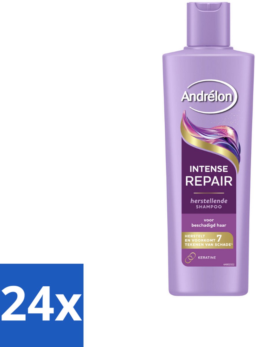 Andrélon – Shampoo – Intense Repair – 250 ml - Voordeelverpakking - 24 stuks