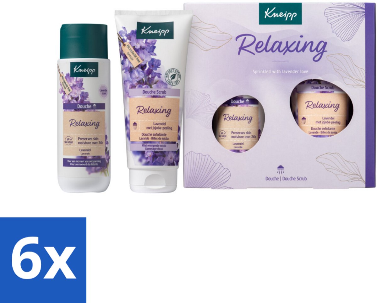 6 x Kneipp - Relaxing Favourites Geschenkset - Lavendel - Kneipp - Relaxing Favourites - Cadeau - Lavendel - Douchegel