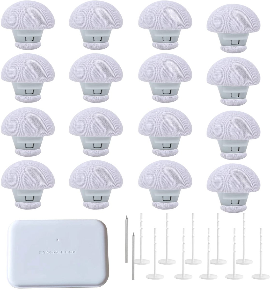 Dekbedspelden 16 Stuks - Plastic Antislip Clips - Anti-run Grijpers - Voor een Stevige Bevestiging - ShopVlot