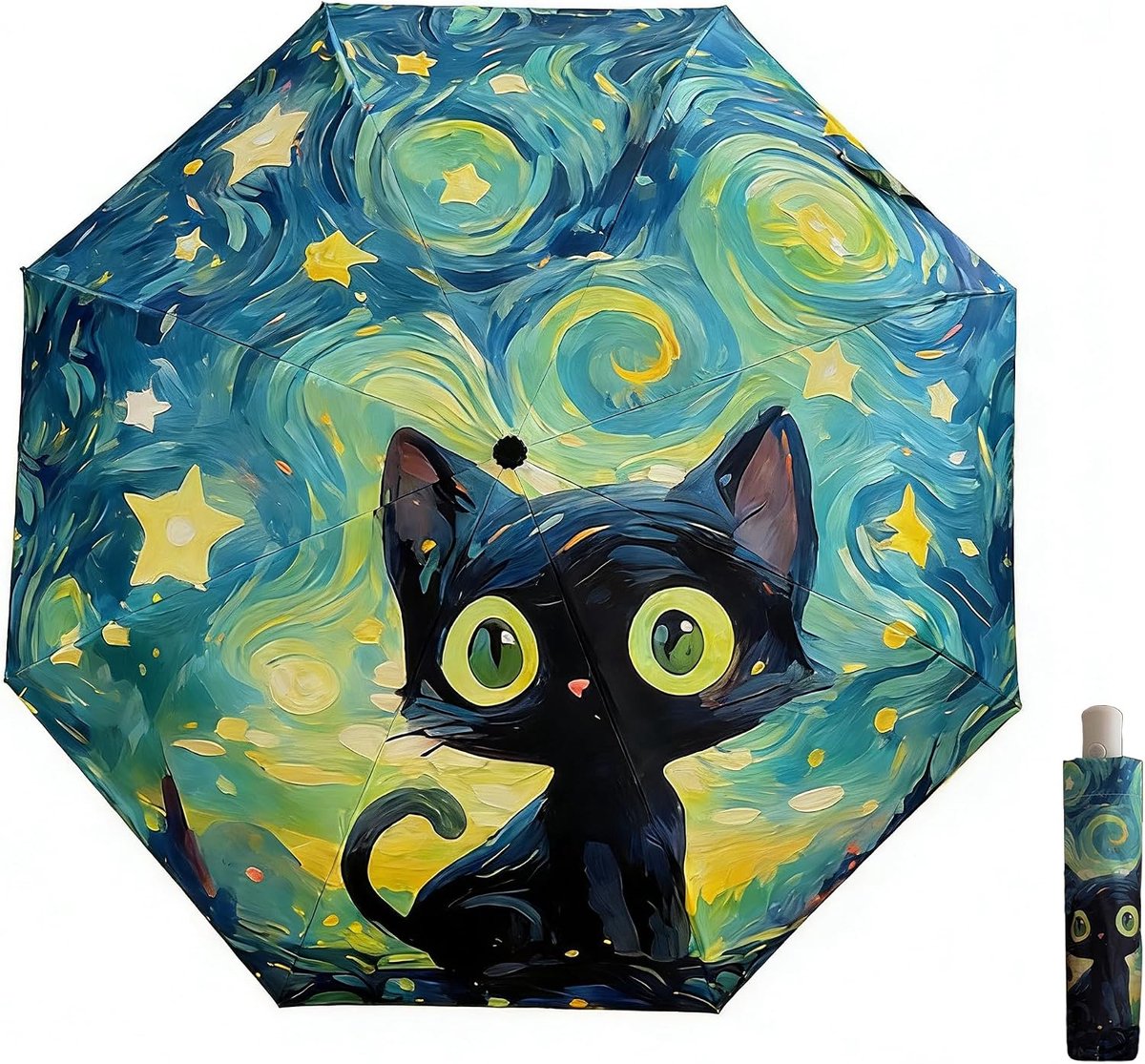 Handparasol voor vrouwen - Compact en opvouwbaar - UV-bescherming - Ideaal voor zonbescherming - ShopVlot