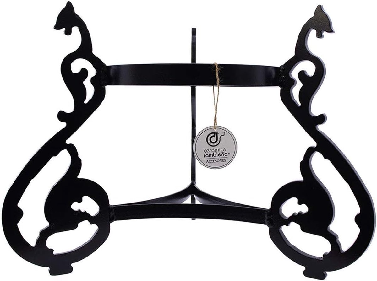 Bloempot Met Poten - Buitenpot Aarde - Planten Buiten - Handgemaakt Wrought Iron - 42 x 42 x 36 cm