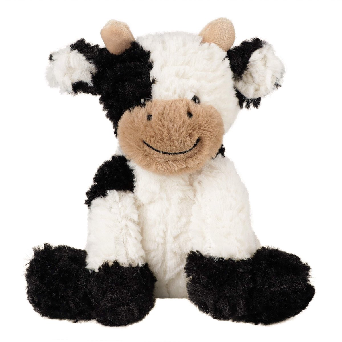 Dailygoods- Koeienknuffel Schattig Pluche - Zacht Knuffeldier - 23 cm Hoog - Geschikt Voor Kinderen - Niet Giftig - Pluizig Pluche
