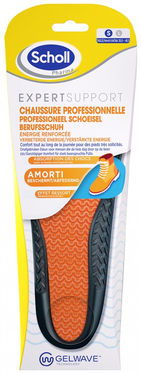 Scholl ExpertSupport Comfort Inlegzolen Professionele Schoenen Maat 2 (41,5-46,5) 1 Paar (Maat : S (35,5-40,5))