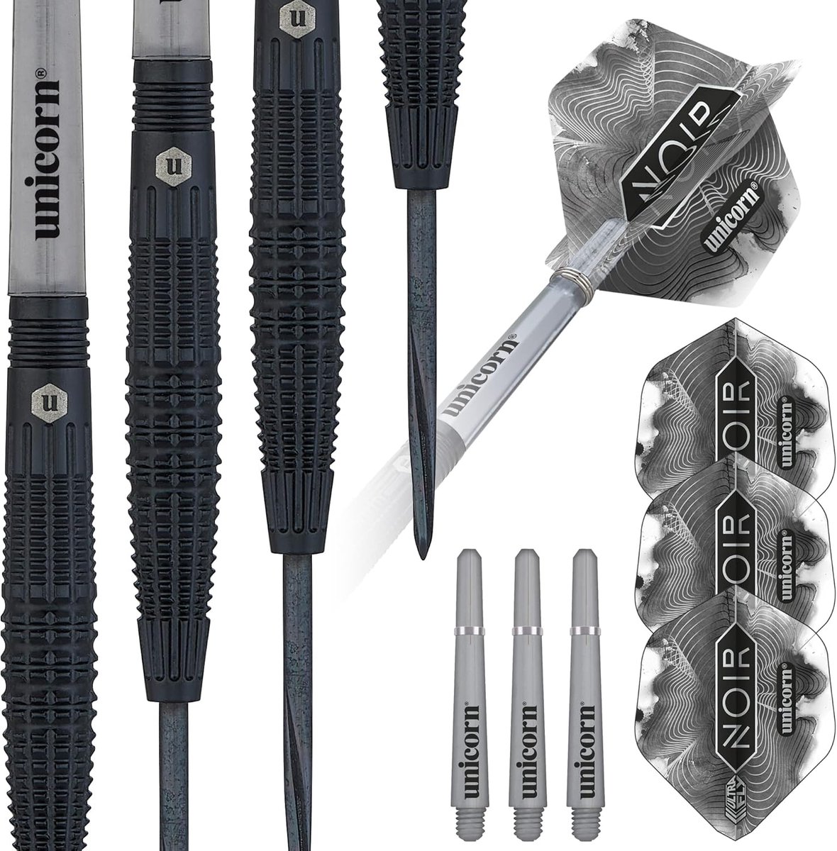 Stalen Tip Darts - Dartpijlen Set - Precisie Werpen - 90% Wolfraam Vaten - 21 gram - Zwart
