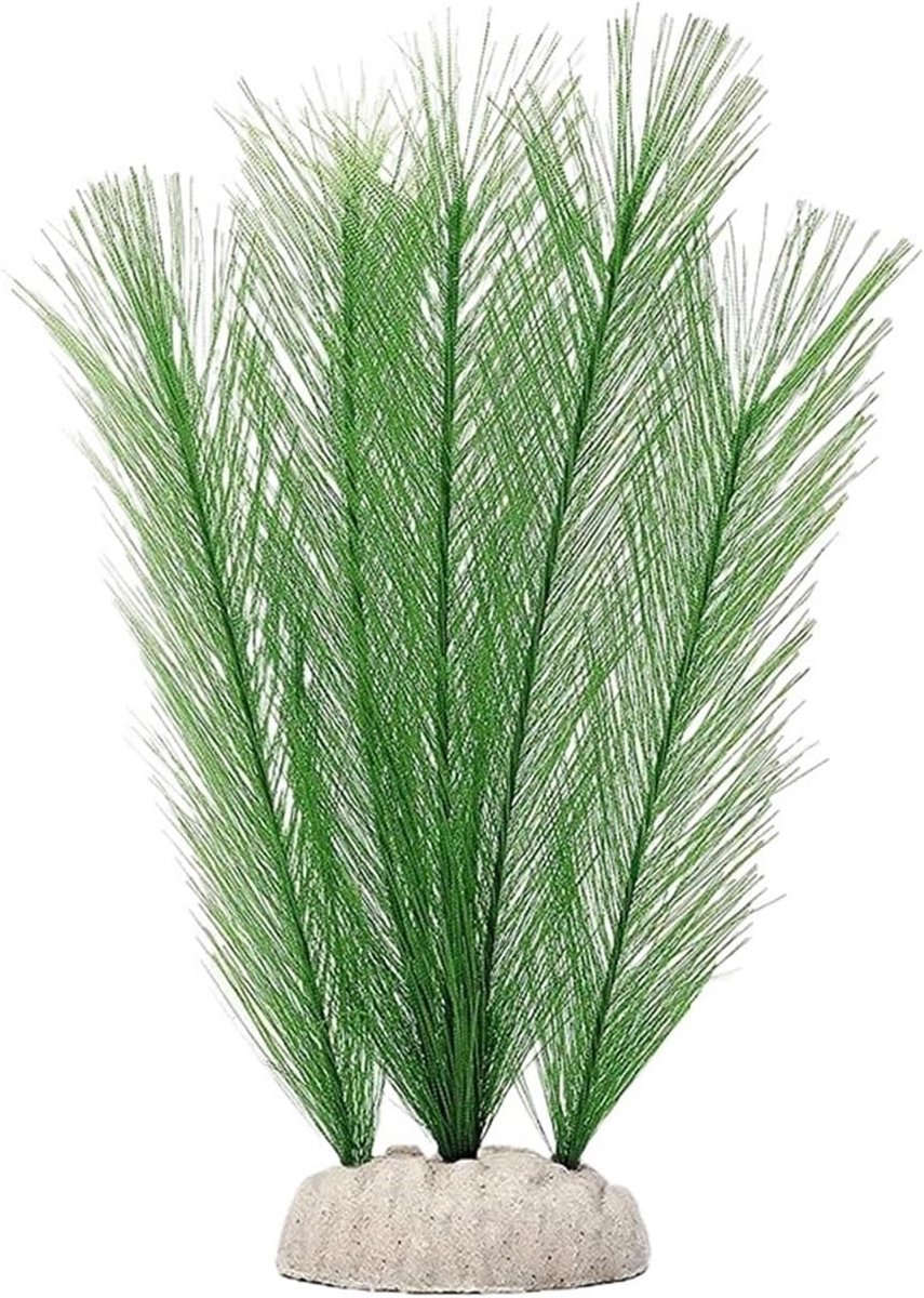 Kunstplant Aquarium - Nep Waterplant - Aquarium Decoratie - Realistisch Uiterlijk - 18cm H
