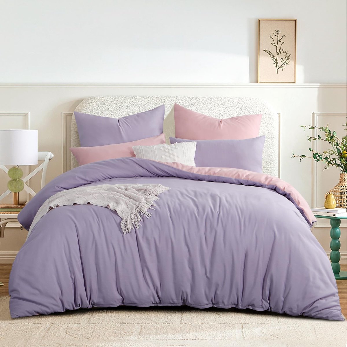 Dailygoods- Beddengoed 200 x 200 cm - 3-delig - Omkeerbaar - Microvezel - Zacht - Strijkvr