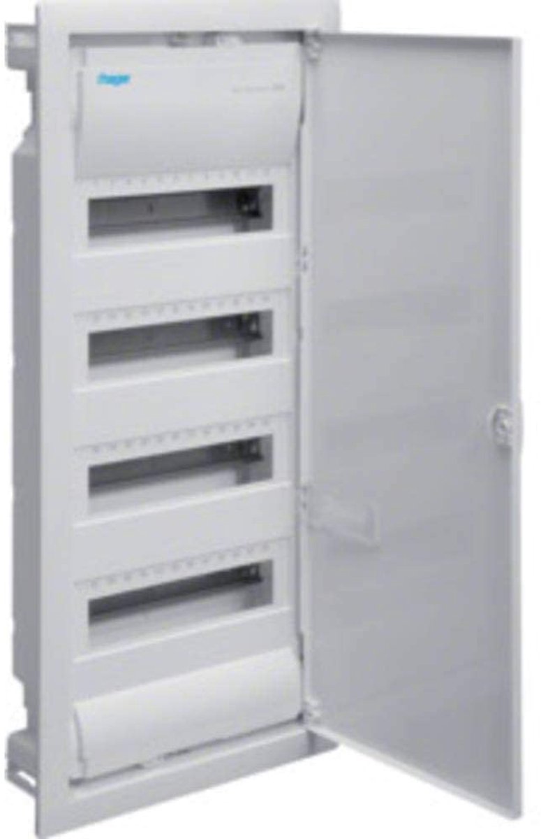 Verdeelkast - Groepenkast - Elektrische Installatie - Met Deur - 48 Module Plekken - Grijs